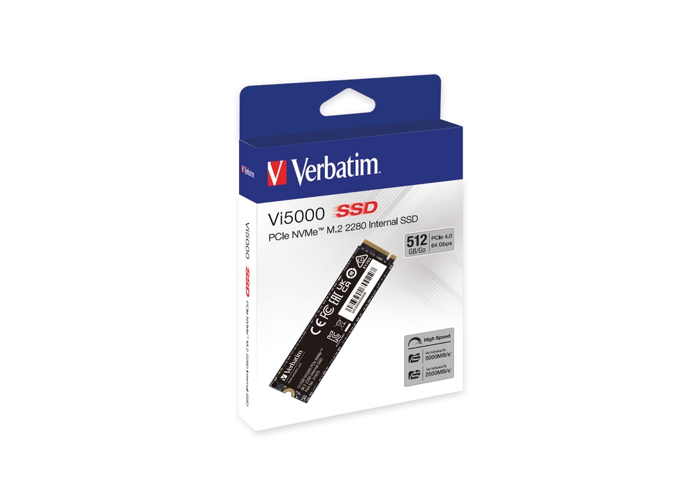 Internal SSD Verbatim Vi5000 Internal PCIe NVMe M.2 SSD 512GB