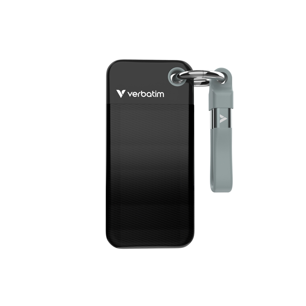 Hard drive SSD Verbatim Pocket SSD USB 3.2 Gen 2 1TB Black/Grey
