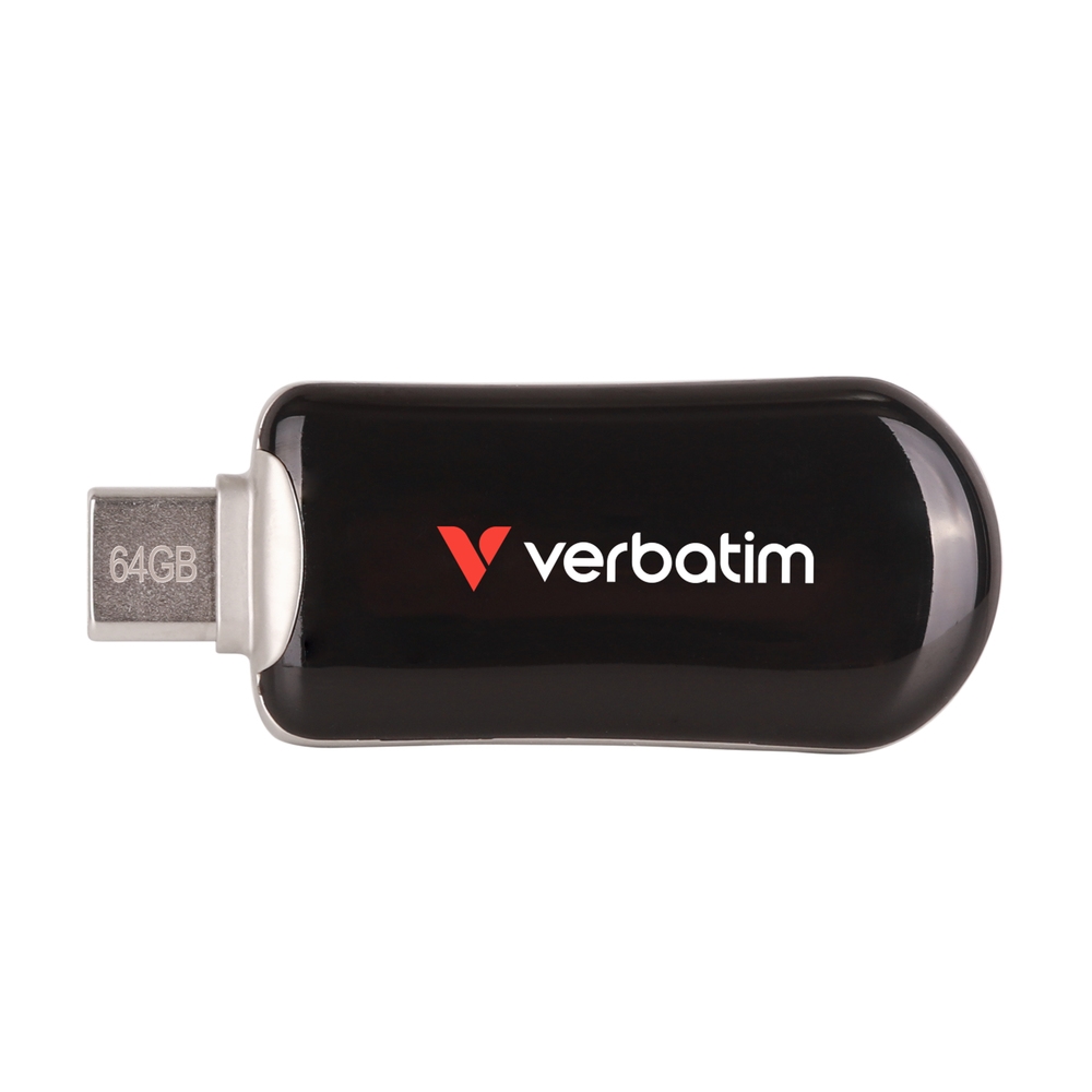 USB memory Verbatim Plectra USB-C Flash Drive Black 64GB
