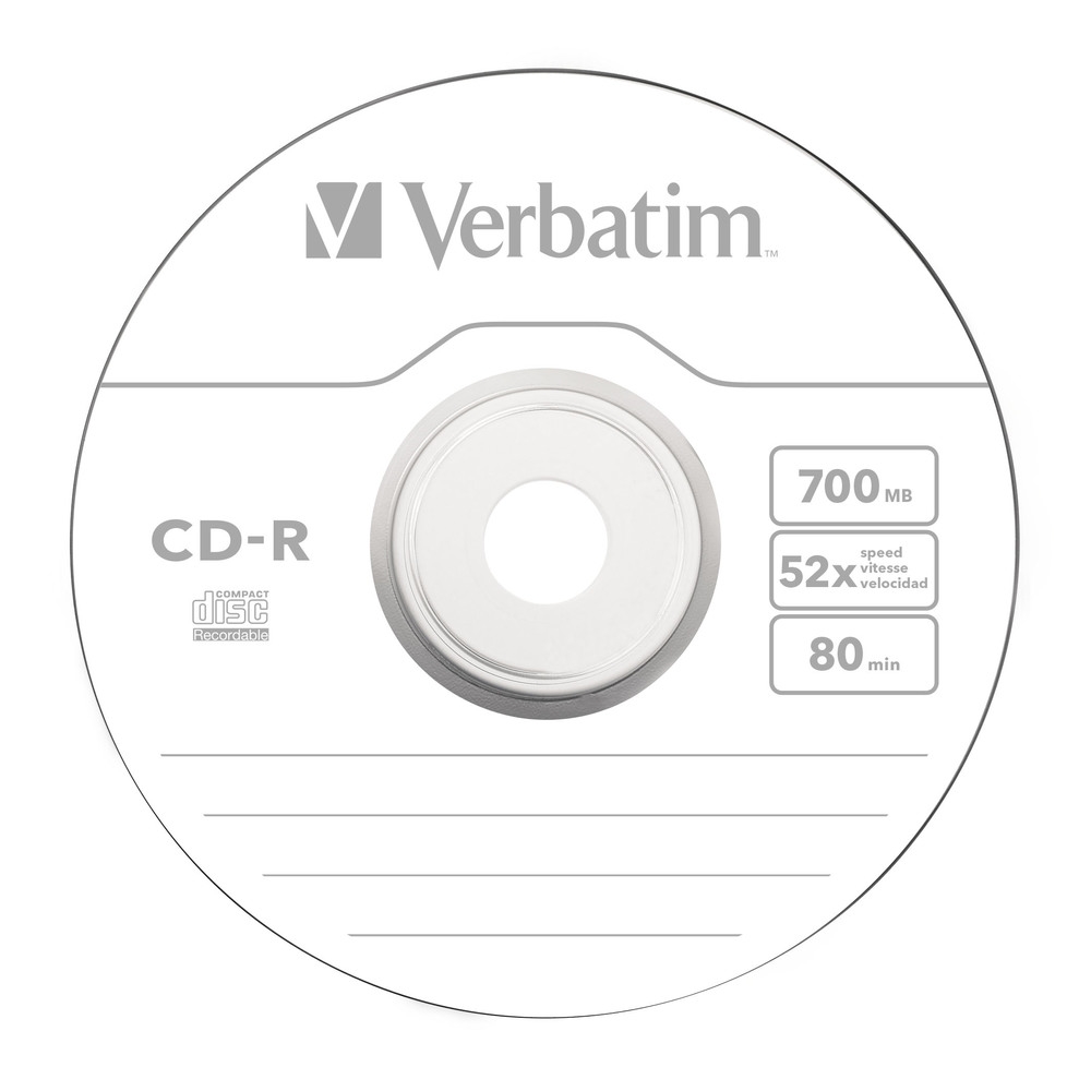 Verbatim CD-R 52X SC SINGLE WRAP 700MB EXTRA PROTECTION