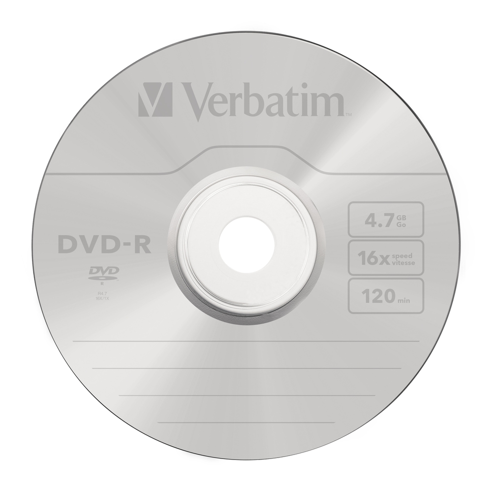Verbatim DVD-R AZO 4.7GB 16X MATT SILVER SURFACE (25 PACK)