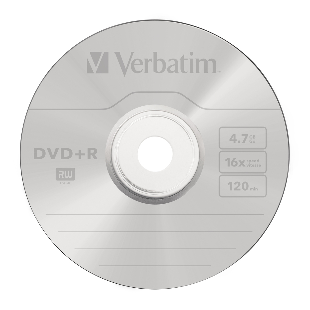 Verbatim DVD+R AZO 4.7GB 16X MATT SILVER SURFACE (10 PACK)
