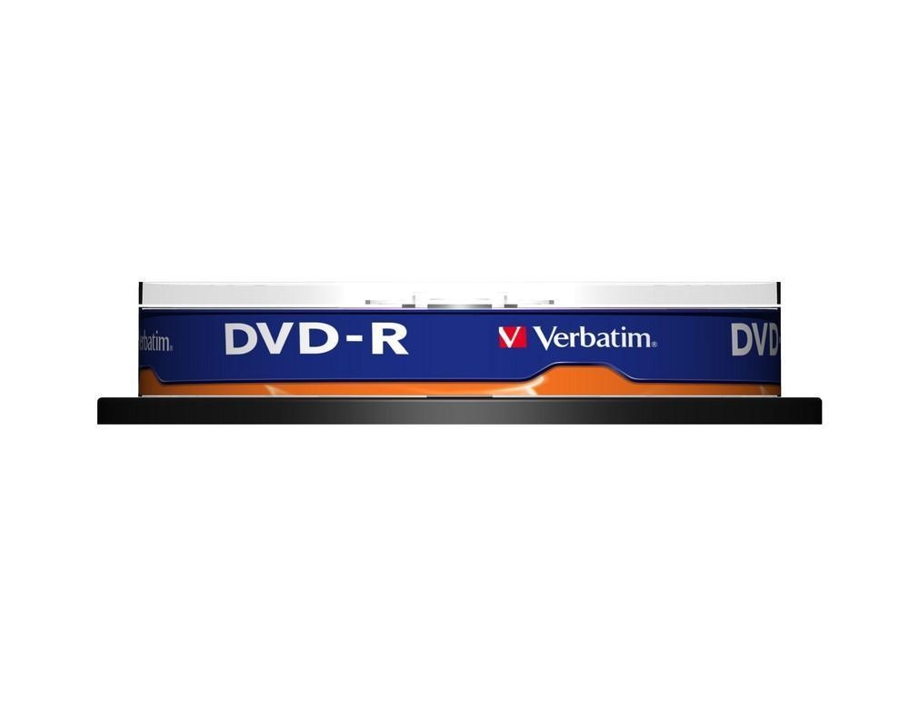 Дискове Verbatim DVD-R AZO 4.7GB 16X MATT SILVER SURFACE (10 PACK)