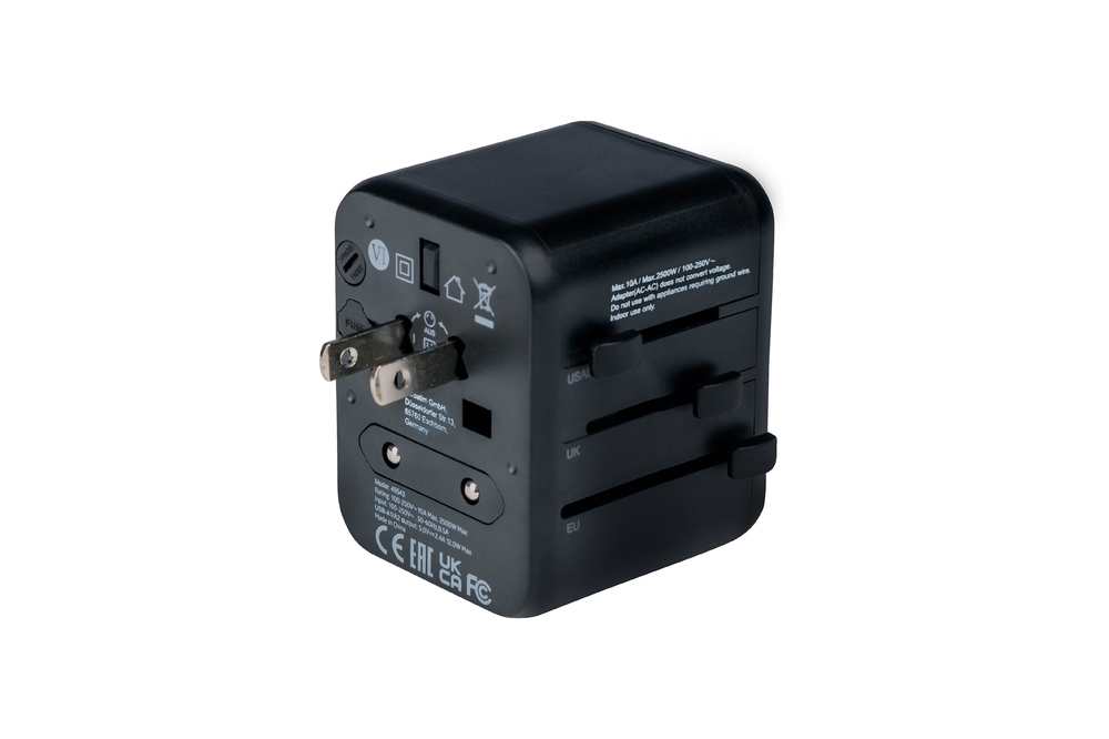 Adapter Verbatim UTA-01 Universal Travel Adapter 2xUSB-A ports