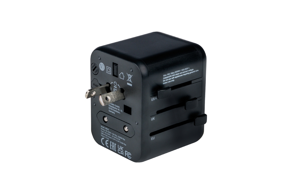 Adapter Verbatim UTA-01 Universal Travel Adapter 2xUSB-A ports