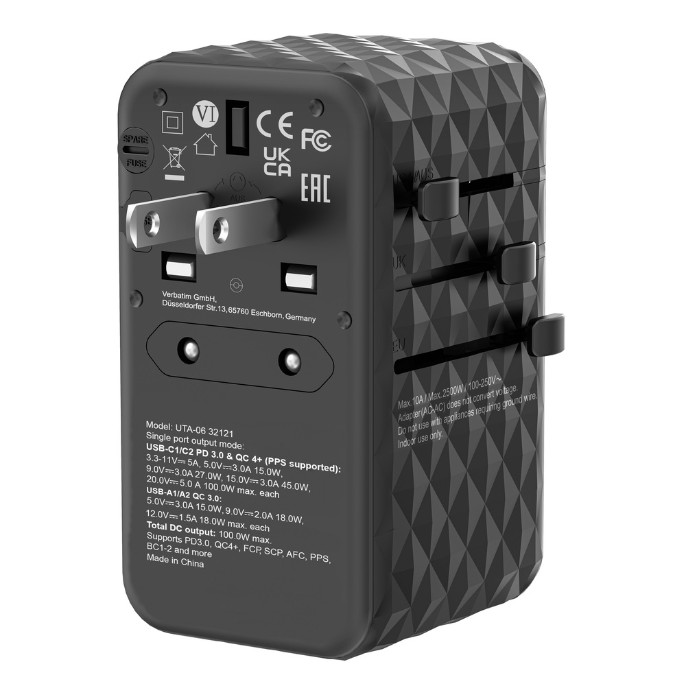 Adapter Verbatim UTA-06 GaN III Universal Travel