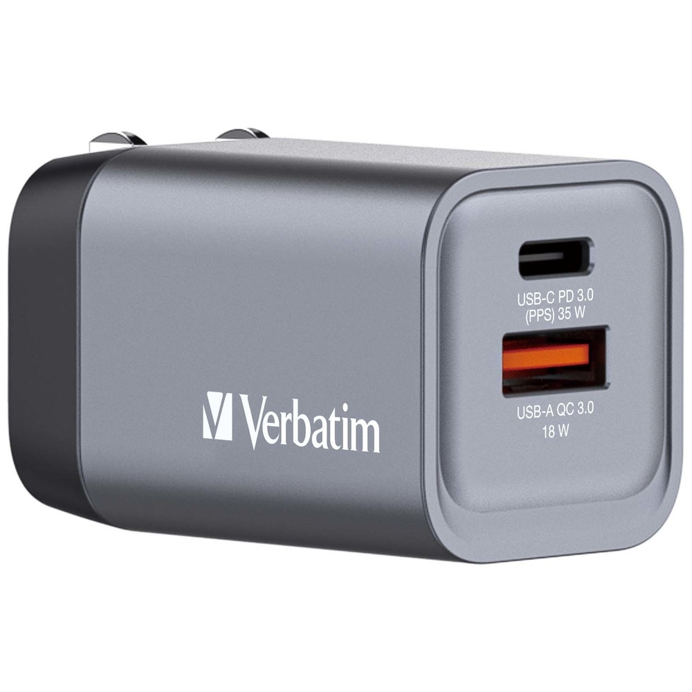 Power supply устройство Verbatim GNC-35 GaN 2 Port 35W USB A/C