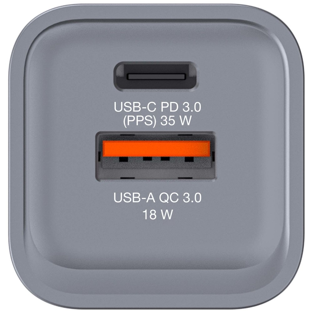 Power supply устройство Verbatim GNC-35 GaN 2 Port 35W USB A/C