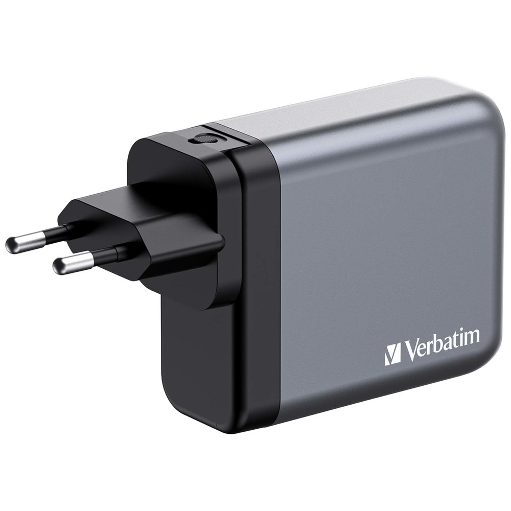 Зарядно устройство Verbatim GNC-140 GaN 4 Port 140W USB A/C