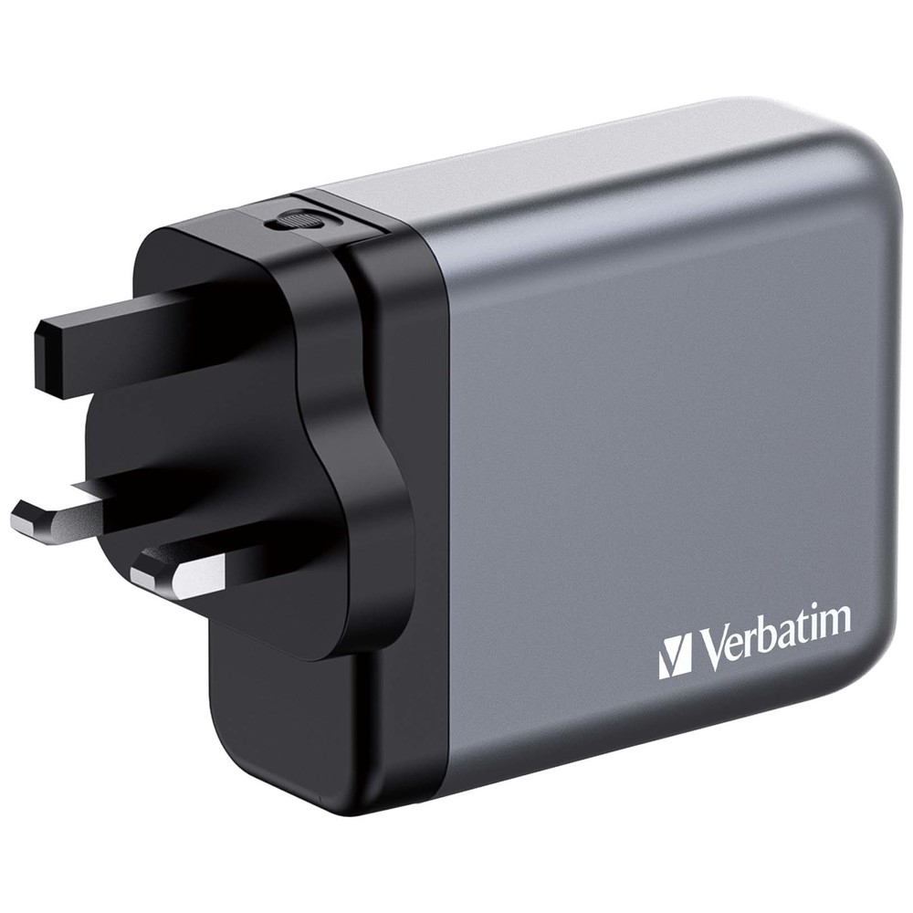 Зарядно устройство Verbatim GNC-140 GaN 4 Port 140W USB A/C