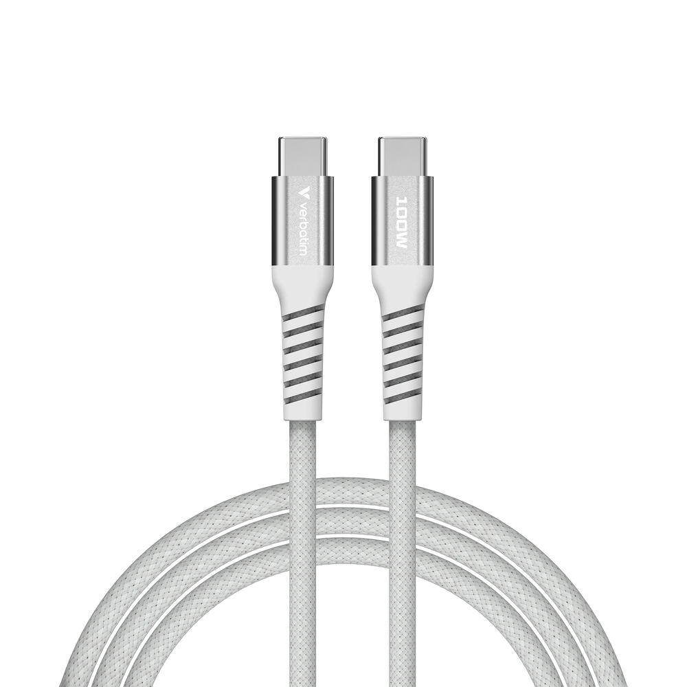 Cable Verbatim Sync & Charge USB-C to USB-C 100W Magnetic 120 cm - Grey