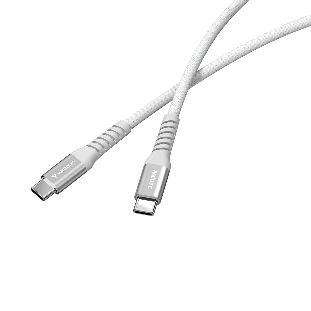Cable Verbatim Sync & Charge USB-C to USB-C 100W Magnetic 120 cm - Grey