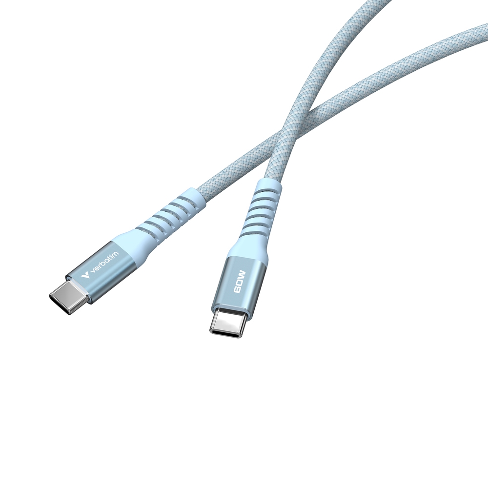 Cable Verbatim Sync & Charge USB-C to USB-C 100W Magnetic 120 cm - Blue