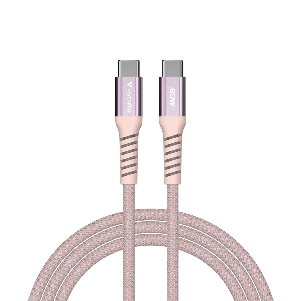 Cable Verbatim Sync & Charge USB-C to USB-C 100W Magnetic 120 cm - Pink