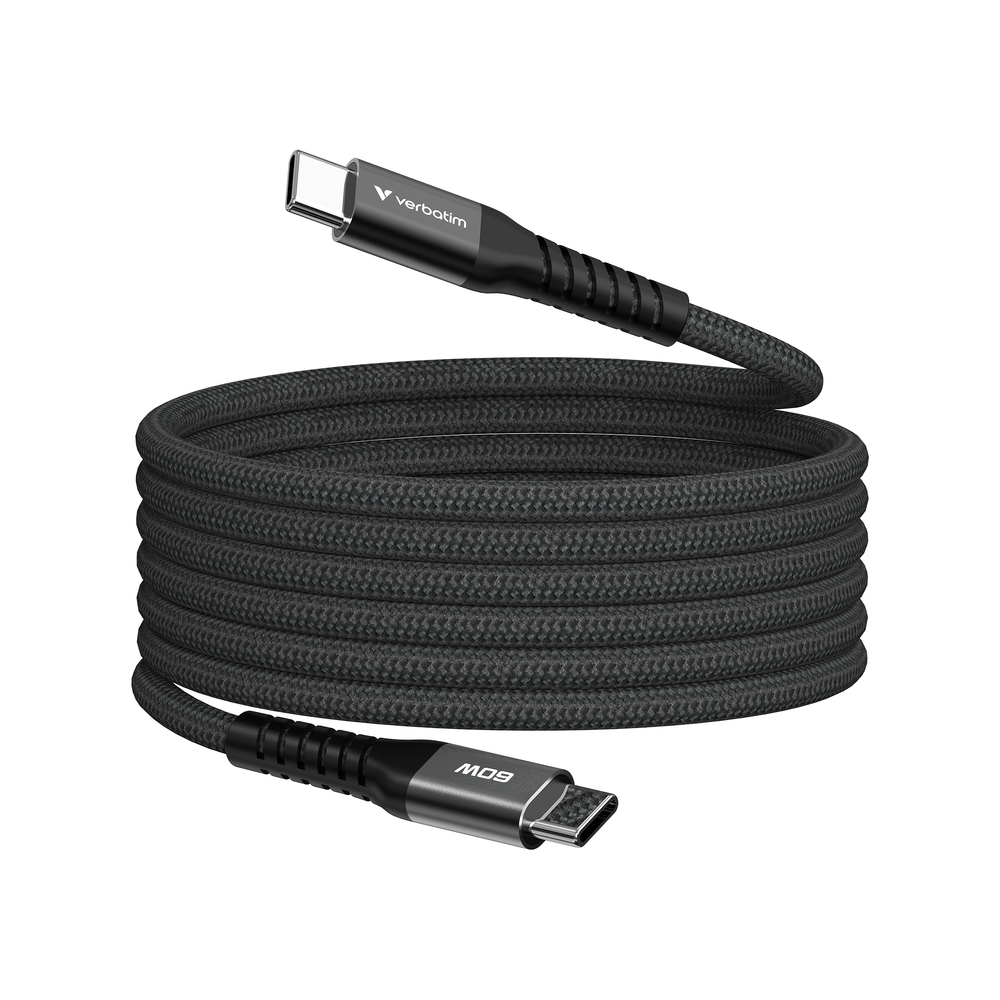 Cable Verbatim Sync & Charge USB-C to USB-C 100W Magnetic 120 cm - Black