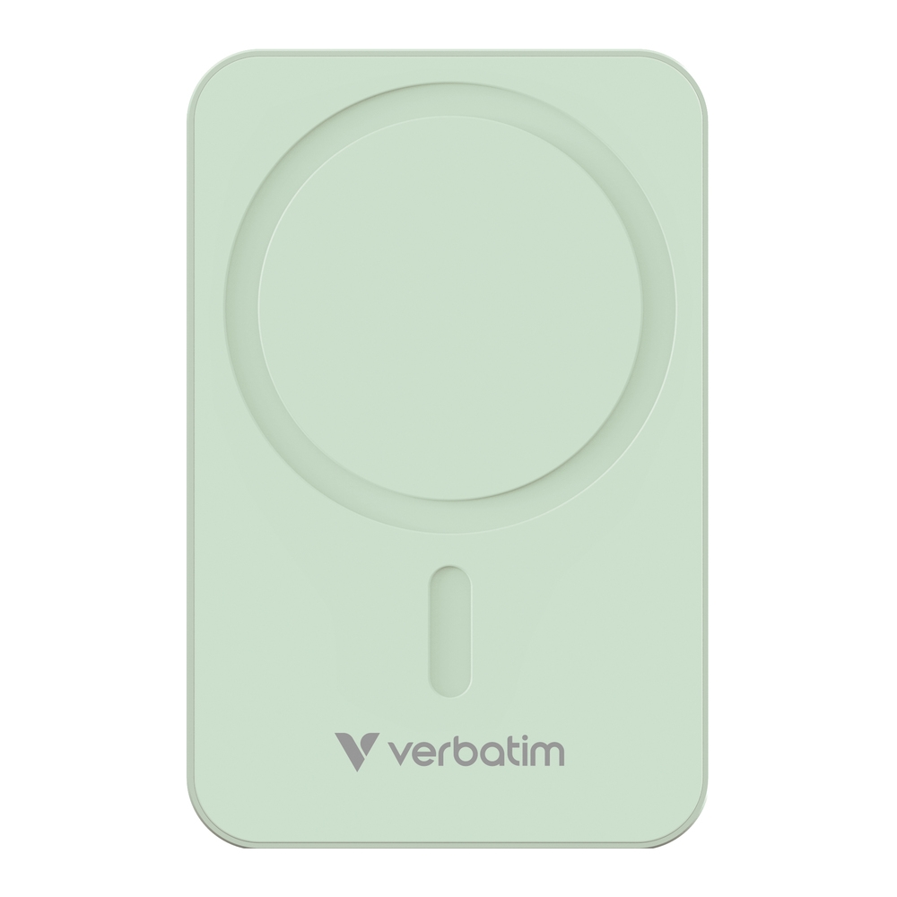 Външна батерия Verbatim Charge n Go Essentials Power Bank Magnetic Wireless 20000mAh Green