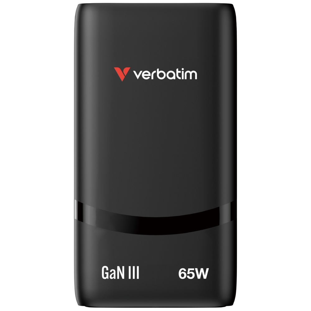 SSD Verbatim Fold n Go GaN Charger 65W EU plug Black