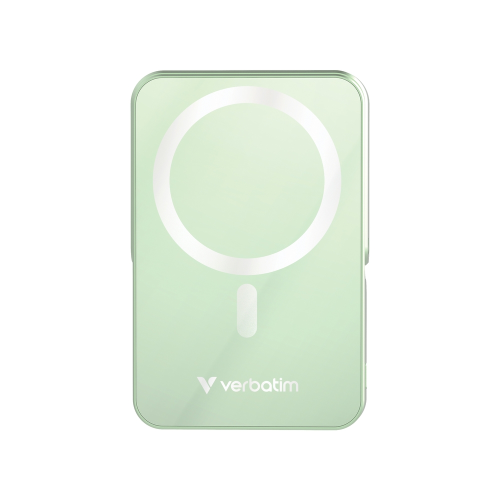 Verbatim Charge n Go Power Bank with Stand Magnetic Wireless 10000mAh Green