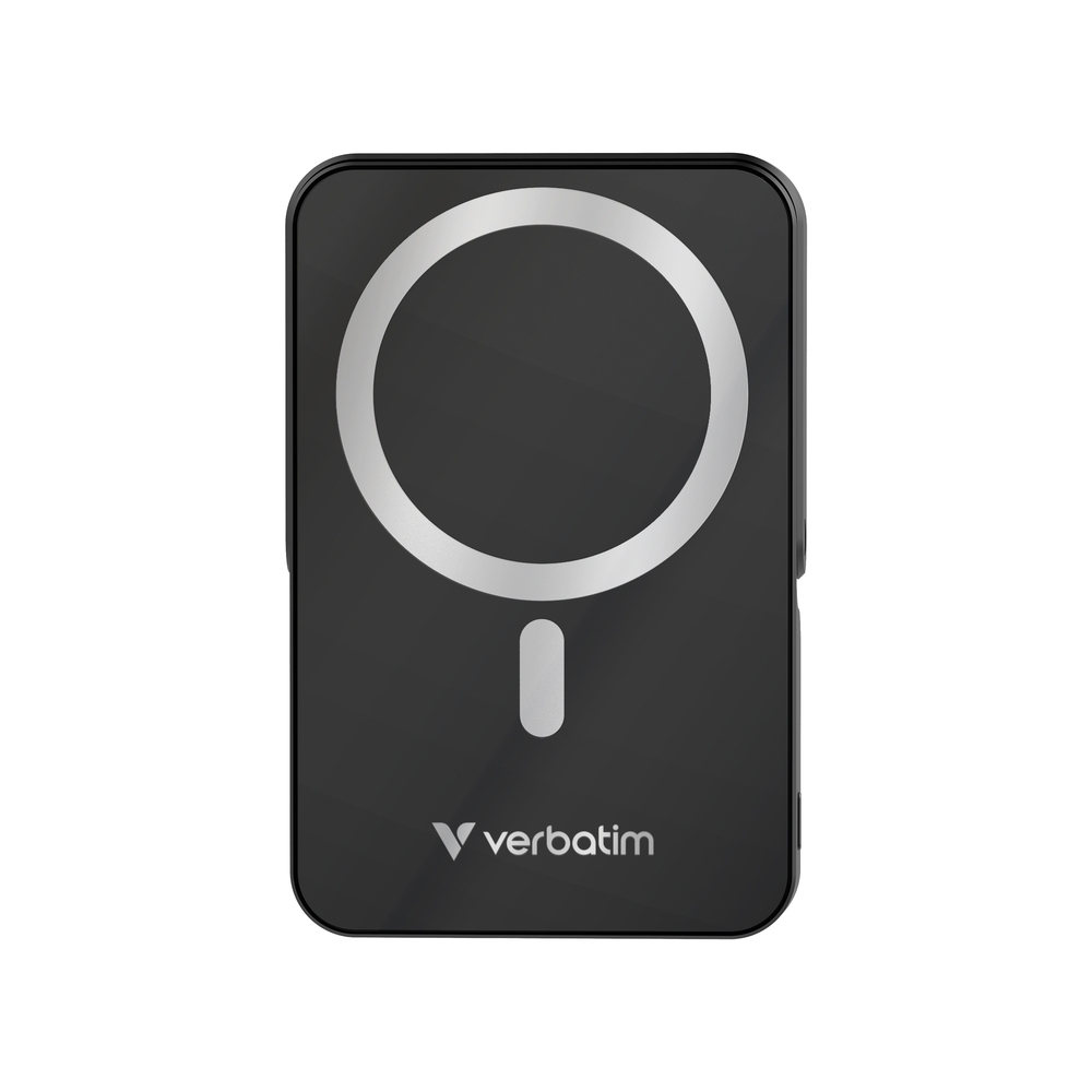 Verbatim Charge n Go Power Bank with Stand Magnetic Wireless 10000mAh Black