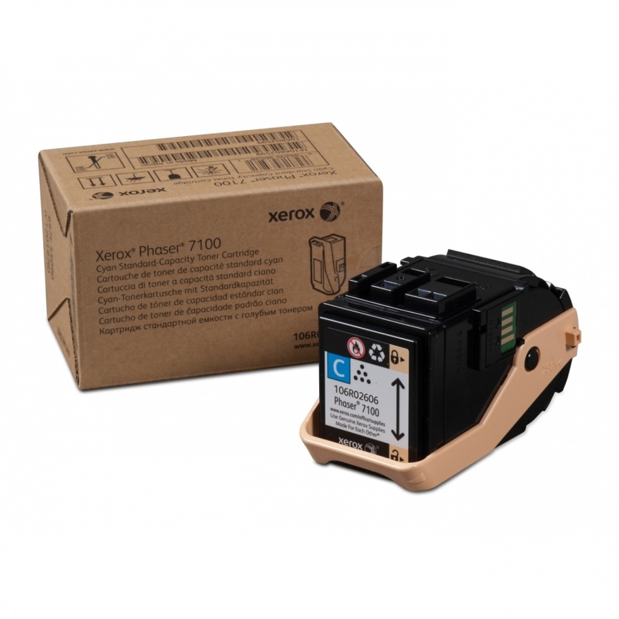 Toner cartridge xerox phaser 7100 cyan standard cap toner