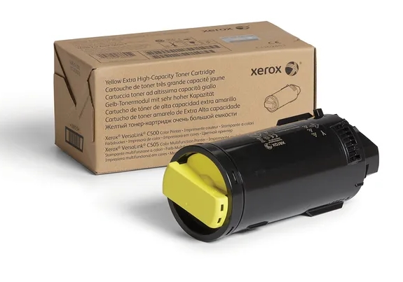 Toner cartridge xerox versalink c500/c505 yellow extra high cap (9k)