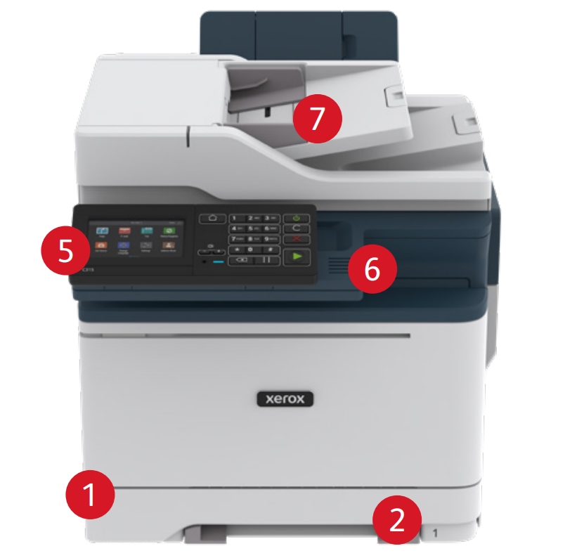 Цветно лазерно МФУ Xerox C315 duplex, network, wifi