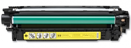 Зареждане нa тонер касета hp ColorLaserJet CP3525 – CE252A yellow със смяна чип