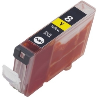 Refilling ink cartridge canon cli-8y yellow pixma ip4200 + reset chip
