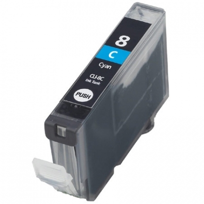 Refilling ink cartridge canon cli-8c cyan pixma ip4200 + reset chip